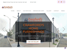 Tablet Screenshot of crawfordshomefurnishings.com